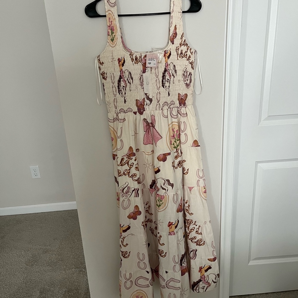Rodeo Print Maxi Dress